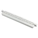 HARTING DIN 41612 64 Way 2.54 mm Pitch Type Through Hole, Type B, Solder Class C2, 2 Row Female Connector 09022646824