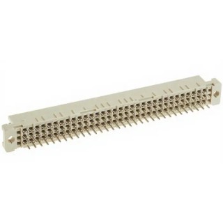 HARTING DIN 41612 Connector 64 Contacts 2A Current 2.54 mm Pitch Solder Termination Female Straight 3 Row Class 09032646855