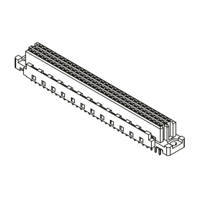 HARTING DIN 41612 Connector 64 Way 2.54 mm Pitch Type C/2, Solder Termination, Female, 3 Row, Straight 09037646825