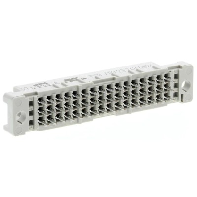 HARTING DIN 41612 Connector 48 Contacts 2.54 mm Pitch, Type C/2, Solder Termination, Class C2, 3 Row Female 09232486824