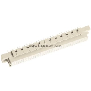 HARTING DIN 41612 Connector 96 Contact 3 Row Female Straight 2.54 mm Pitch Type C/2 Solder Class C2 09037966825