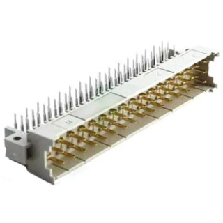HARTING DIN 41612 Connector 48 Way 5.08 mm Pitch, Type F, Solder Class C1, 3 Row Male Right Angle 09061482901