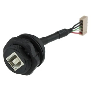 Amphenol Socapex USB Connector Type B Straight Male/Female 5A 5V IP67 USB 2.0 