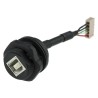 Amphenol Socapex USB Connector Type B Straight Male/Female 5A 5V IP67 USB 2.0