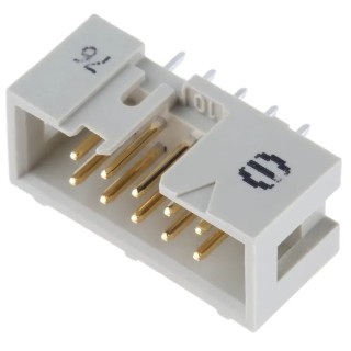 HARTING SEK 18 Series Straight Through Hole PCB Header, 10 Contacts, 2.54 mm Pitch, 2 Row, Shrouded 09185107324