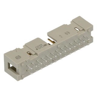HARTING SEK 18 Series Straight Through Hole PCB Header, 26 Contacts, 2.54 mm Pitch, 2 Row, Shrouded 09185266324