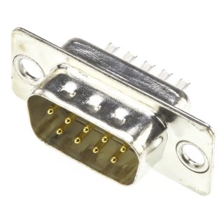 HARTING D-Sub 9 Way Straight 2.77 mm Pitch Panel Mount D-Sub Connector with Flange Male 09670095604