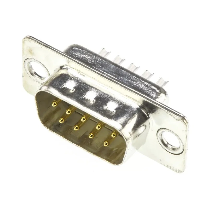 HARTING D-Sub 9 Way Straight 2.77 mm Pitch Panel Mount D-Sub Connector with Flange Male 09670095604