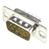 HARTING D-Sub 9 Way Straight 2.77 mm Pitch Panel Mount D-Sub Connector with Flange Male 09670095604