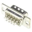 HARTING D-Sub 9 Way Straight 2.77 mm Pitch Panel Mount D-Sub Connector with Flange Male 09670095604