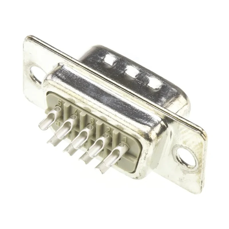HARTING D-Sub 9 Way Straight 2.77 mm Pitch Panel Mount D-Sub Connector with Flange Male 09670095604