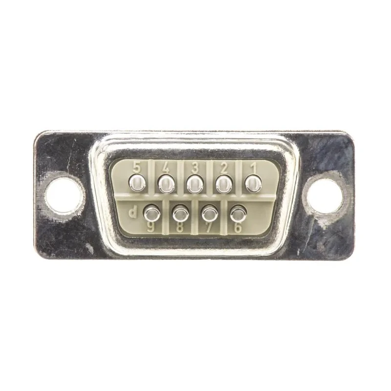 HARTING D-Sub 9 Way Straight 2.77 mm Pitch Panel Mount D-Sub Connector with Flange Male 09670095604