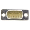 HARTING D-Sub 9 Way Straight 2.77 mm Pitch Panel Mount D-Sub Connector with Flange Male 09670095604