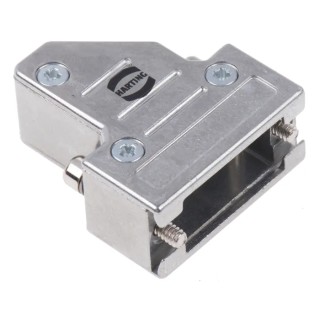 HARTING D-Sub Series Metal Right Angle D-Sub Backshell 9 Way IP67 61030012013