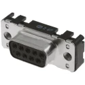 HARTING 0966 9 Way Straight 2.74 mm Pitch Through Hole D-Sub Connector with Board Lock 09661556511