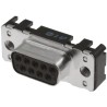 HARTING 0966 9 Way Straight 2.74 mm Pitch Through Hole D-Sub Connector with Board Lock 09661556511