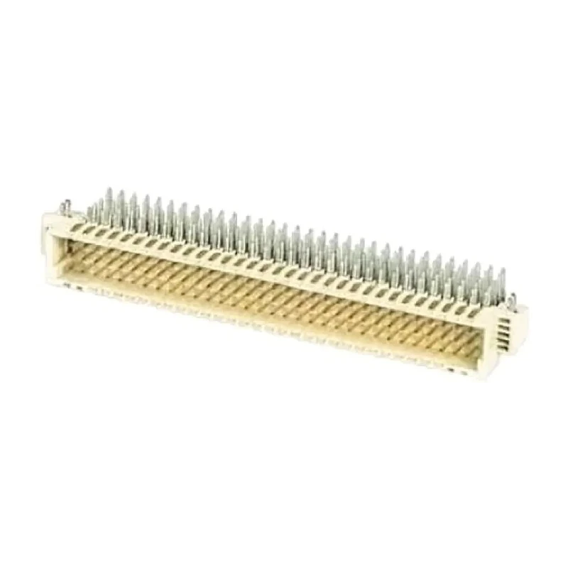 HARTING DIN 41612 Connector 160 Contacts 5 Row Male Right Angle Through Hole Shrouded Header Solder Termination 02011602102