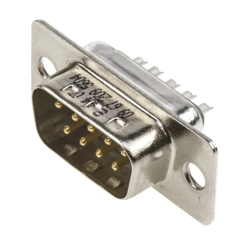 HARTING D-Sub 9 Way Straight 2.77 mm Pitch Panel Mount D-Sub Connector with Flange Male 09672095604