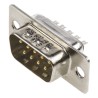 HARTING D-Sub 9 Way Straight 2.77 mm Pitch Panel Mount D-Sub Connector with Flange Male 09672095604