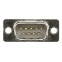 HARTING D-Sub 9 Way Straight 2.77 mm Pitch Panel Mount D-Sub Connector with Flange Male 09672095604