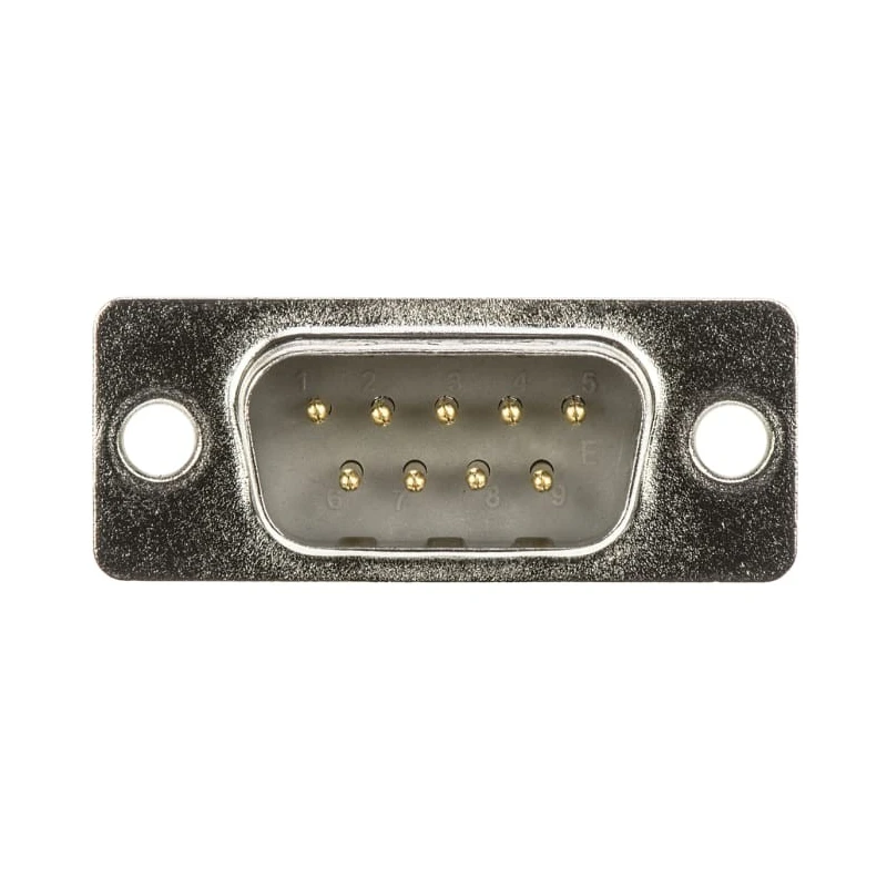 HARTING D-Sub 9 Way Straight 2.77 mm Pitch Panel Mount D-Sub Connector with Flange Male 09672095604