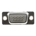 HARTING D-Sub 9 Way Straight 2.77 mm Pitch Panel Mount D-Sub Connector with Flange Male 09672095604