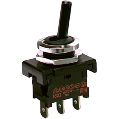 Marquardt Toggle Switch Panel Mount On-Off-On SPDT Tab Terminal 12 V dc 250 V ac 1828.1101