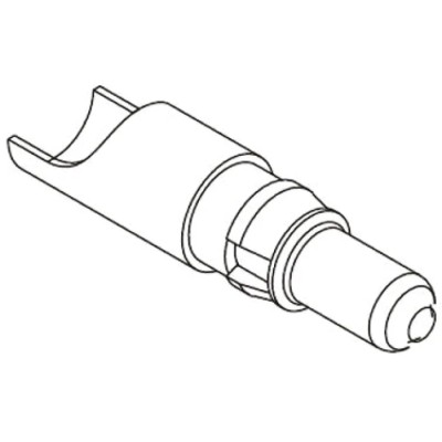 HARTING Backplane Connector Contact 09 03 Series, Straight Male, Gold over Nickel Plating, Copper Alloy, 40A 09030006103
