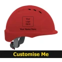 JSP EVO Lite Red Safety Helmet Ventilated Adjustable AJB160-000-600