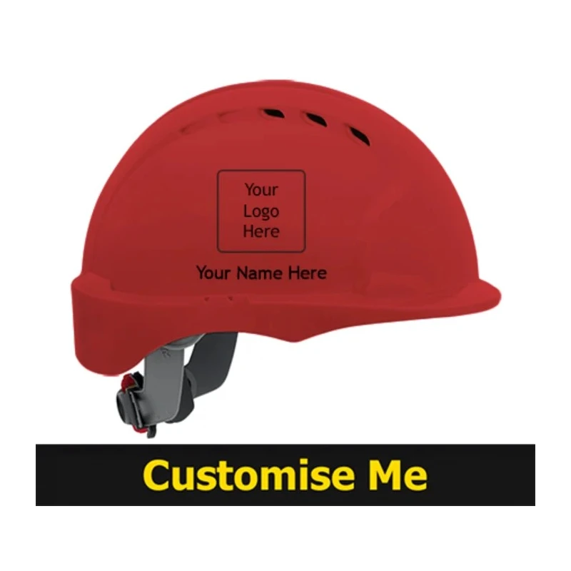 JSP EVO Lite Red Safety Helmet Ventilated Adjustable AJB160-000-600