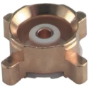 Huber+Suhner MMBX Series Coaxial Connector Surface Mount Male, 50 Ω, Straight Body, Solder Termination 82_MMBX-S50-0-1/111_NE