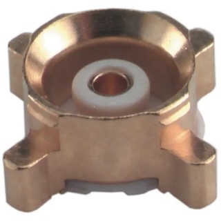 Huber+Suhner MMBX Series Coaxial Connector Surface Mount Male, 50 Ω, Straight Body, Solder Termination 82_MMBX-S50-0-1/111_NE