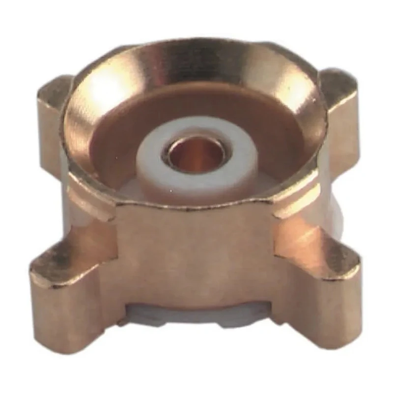 Huber+Suhner MMBX Series Coaxial Connector Surface Mount Male, 50 Ω, Straight Body, Solder Termination 82_MMBX-S50-0-1/111_NE