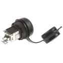 Weidmüller FrontCom Micro Series RJ45 Connector Female Cable Cat6a 360° Shielded Straight 1 Port 1 Way RJ45