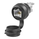 Weidmüller FrontCom Micro Series RJ45 Connector Female Cable Cat6a 360° Shielded Straight 1 Port 1 Way RJ45