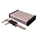 Hammond Silver Aluminium Enclosure 160 mm Length x 106.1 mm Width x 33.6 mm Height IP54 Rated 1455L1602