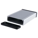 Hammond Silver Aluminium Enclosure 160 mm Length x 106.1 mm Width x 33.6 mm Height IP54 Rated 1455L1602
