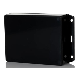 Hammond Flanged 1591 Series Black ABS Enclosure with Black Lid IP54, 30 mm Height x 121 mm Length x 94 mm Width 1591GSFLBK