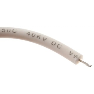 Alpha Wire Hookup Wire Silicone Series White 0.33 mm², 22 AWG, 7/0.25 mm Strands, 30 m Length, Silicone Jacket 392297 WH005
