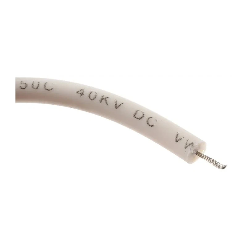Alpha Wire Hookup Wire Silicone Series White 0.33 mm², 22 AWG, 7/0.25 mm Strands, 30 m Length, Silicone Jacket 392297 WH005