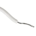 Alpha Wire Hook Up Wire Silicone Series White 0.75 mm² 18 AWG Copper Conductor Flame Retardant Silicone Rubber 391845 WH005