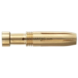 HARTING Han E Female Crimp Contact 16A 2.5 mm² Copper Alloy Gold Plated 500V 09330006223