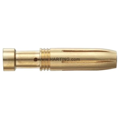 HARTING Han E Female Crimp Contact 16A 2.5 mm² Copper Alloy Gold Plated 500V 09330006223