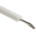 Alpha Wire Hook Up Wire Silicone Series White, 3.3 mm² Cross Sectional Area, 12 AWG, 65 x 0.25 mm Core Strands 391297 WH005