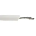Alpha Wire Hook Up Wire Silicone Series White, 3.3 mm² Cross Sectional Area, 12 AWG, 65 x 0.25 mm Core Strands 391297 WH005