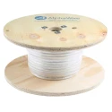 Alpha Wire Hook Up Wire Silicone Series White, 3.3 mm² Cross Sectional Area, 12 AWG, 65 x 0.25 mm Core Strands 391297 WH005