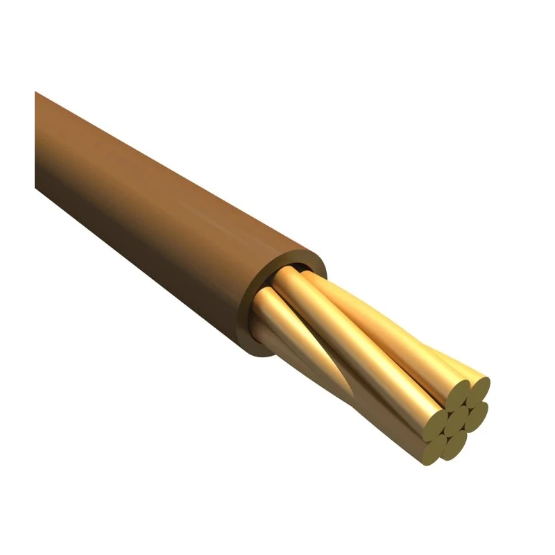 Alpha Wire Ecogen Ecowire Series Brown 0.13 mm² Hook Up Wire, 26 AWG, 7/0.16 mm Core Strands, 1000 ft, Modified 6711 BR001