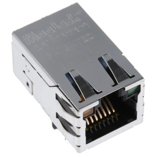 Bel-Stewart MagJack Series RJ45 Connector Female, Through Hole STP Shield Straight 1 Port 8 Way 
