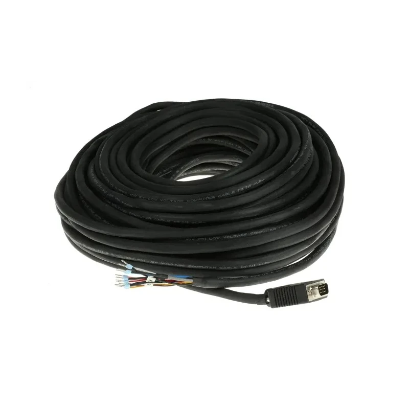 RS PRO Adapter VGA Cable Male Unterminated Connector, 30 m Length, Black Jacket 741-2725