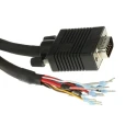 RS PRO Adapter VGA Cable Male Unterminated Connector, 30 m Length, Black Jacket 741-2725